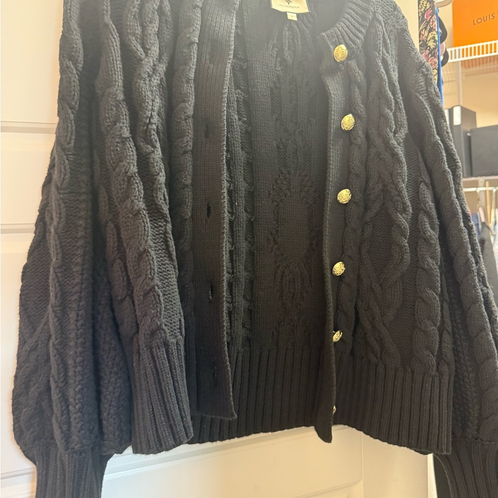 Tuckernuck Black Cable Knit Sweater